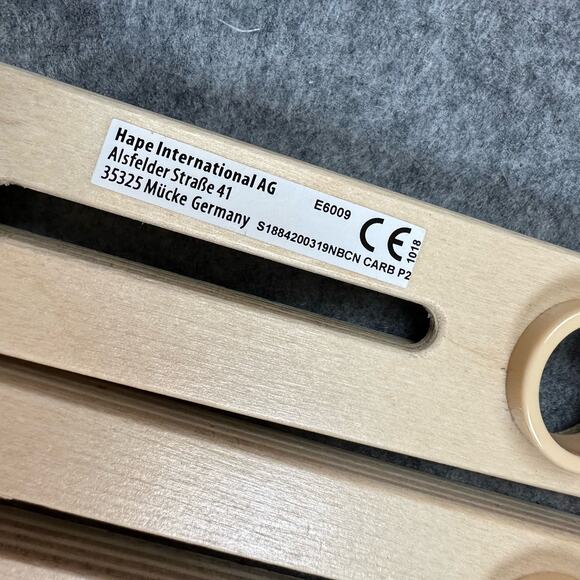 Hape Quadrilla Marble Run Replacement Parts Straight Wooden Track x 4 Pieces - Picture 4 of 5